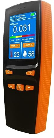 Détecteur De Gaz, Détecteur d'ozone O3 Portable détecteur de gaz analyseur 0-5PPM testeur portable compteur compteur d'ozone détecteur d'air capteur Intelligent