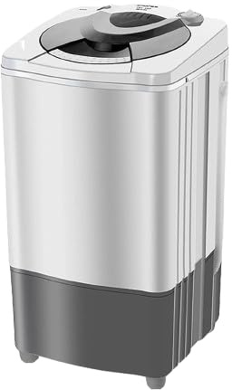 Energy Saving Spin Dryer, 9.5kg Capacity & Stainless Steel Drum - Compact Drain Laundry Spinner with Blue Light, for Apartments, Dorms, RV, Boat