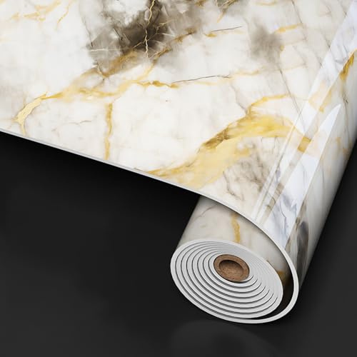Cammeciso Paneles De Pared con DiseñO De MáRmol,Azulejos Adhesivos Cocina,PVC Pared Revestimiento,Papel Adhesivo Pared Moderno,FáCil De Desmontar E Instalar,para Mesas De Comedor