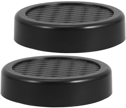 Umidificatori Rotondi per Sigari 2 Pezzi in ABS Spugna | Conservazione Dell’Umidità, Prevenzione della Secchezza, Custodia Portatile Nera per Humidor, Accessori Eleganti da Viaggio