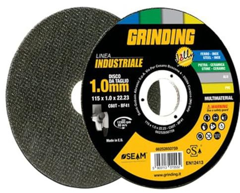 25PZ DISCO ABRASIVO JOLLY INDUSTRIAL GRINDING MM 230X22,2 H.MM 1,9