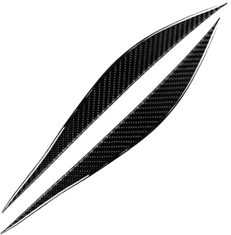 Sopracciglio faro auto – ABS 14,49 pollici auto copertura palpebra | adesivo in fibra di carbonio | striscia decorativa per veicoli | accessori protettivi per fari, facile installazione, aggiornamento