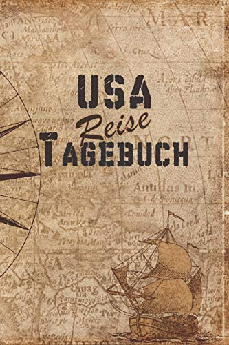 USA Reise Tagebuch: 6x9 Reise Journal I Notizbuch mit Checklisten zum Ausfüllen I Perfektes Geschenk für den Trip nach USA für jeden Reisenden