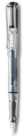Lamy Transparent Vista Fountain Pen with Medium Nib and Blue Ink (L12M)