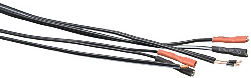 2er Set Doppel-Lichtkabel - z.B. für Fahrrad - je 1x 210cm und 1 x 60 cm mit Flachstecker einseitig, zweite Seite abisoliert - 2-adrig