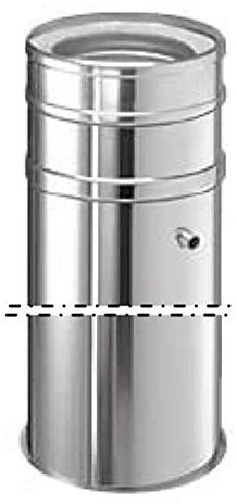 ICS Edelstahlschornstein Ø 200 mm Fußteil für Bodenmontage