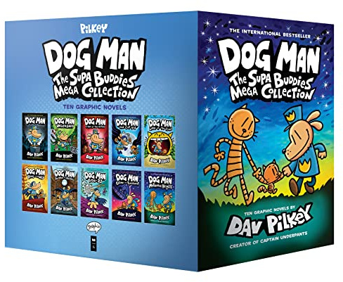 Dog Man: The Supa Buddies Mega Collection: From the Creator of Captain Underpants (Dog Man #1-10 Box Set)