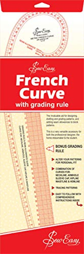 Sew Easy NL4199 Metric French Curve 52 x 16.5cm Grading Rule Pattern Making by Sew Easy