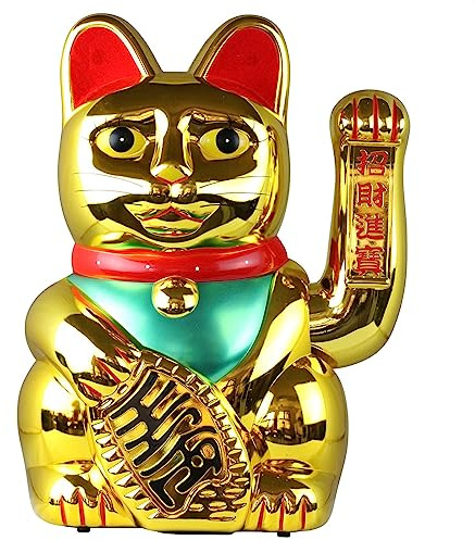 Freak Scene Glückskatze - Maneki-Neko - Winkekatze - 45 cm - Gold
