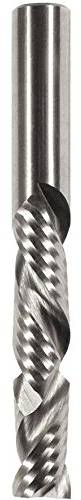 VHW Schlichtfräser Z2+2 Spiralnutfräser Oberfräser Schaftfräser VHM (D=8 S=8 l=42 L=90)