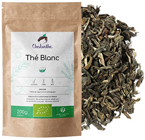 Chabiothé - Thé Blanc BIO nature 200g - Mao Feng Origine Chine Yunnan