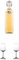 Prinz Alte Marille 1,0 Liter Österreich + Nosing Gläser Kelchglas Bugatti mit Eichstrich 2cl und 4cl 1 Stück + Nosing Gläser Kelchglas Bugatti mit Eichstrich 2cl und 4cl 1 Stück
