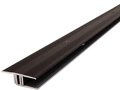 ufitec® Système de profilé intelligent professionnel pour sols en vinyle - Convient pour des hauteurs de revêtement de 5 à 9 mm - Aluminium anodisé bronze foncé (profilé de joint de dilatation,