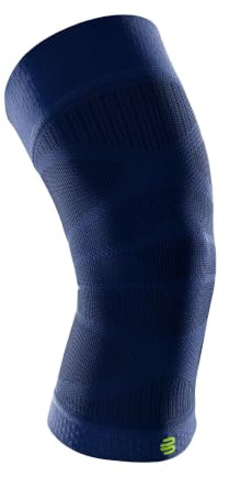 Bauerfeind Knee Sleeve „Sports Compression Knee Support“, 1 Unisex Sportkniebandage für Fussball, Laufen oder Fitness, Rechts & Links tragbare Kniebandage