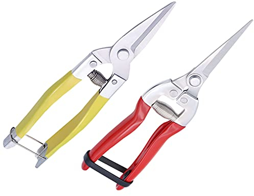 Gartenschere, Gartenschere, Mikrospitze, Handschneider, Blattschneider für Bonsai-Pflanzen, zum Trimmen von Obst, Gemüse, Salat und Ernte von Heckenscheren