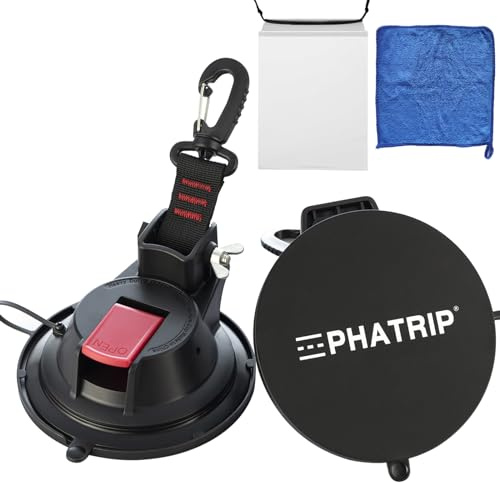 PHATRIP 2 Pièces Grands Crochets à Ventouse puissante, supporte jusqu'à 25 kg, ventouses Extra Fortes idéales pour Camping, Camping-Cars, tentes, auvents de Voiture