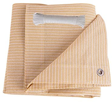 LIGUOYI Beige Sail Sun Shade Ventilation Sun Sail 100% HDPE Well Made, Windproof 90% UV Block Rectangle Cool Area For Deck Patio Pergola Backyard Outdoor Small Shade Sail
