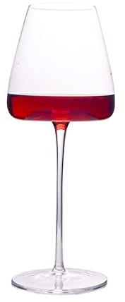 HALAWAKA Copas de vino tinto con fondo cóncavo sin plomo (2 piezas) - Pajarita negra cristal copa de vino copas de champán Copa de cóctel de Burdeos