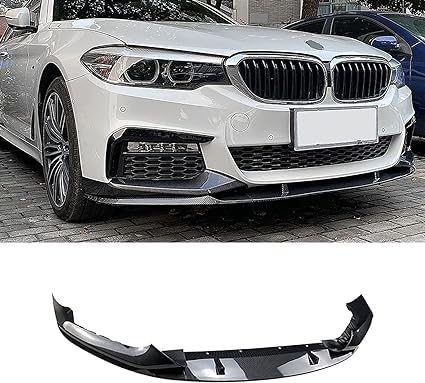 Car Front Lower Bumper Lip Spoiler für BMW 5 Series G30 M Sport 2018-2020, Sport-Performance Frontspoiler Auto Frontlippe Spoiler Frontspoiler-Stoßfängerlippe,B