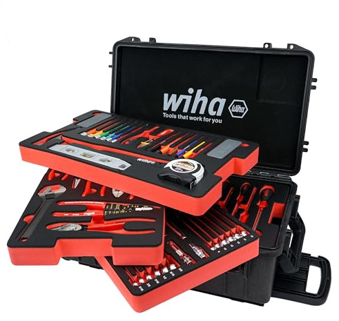 Wiha 92100 194-teiliges Premium-Set in Rollwerkzeugkoffer