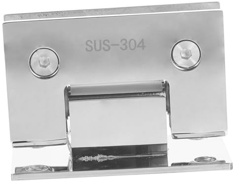 Duschglasklemme aus Edelstahl für Glasduschtüren, Silber