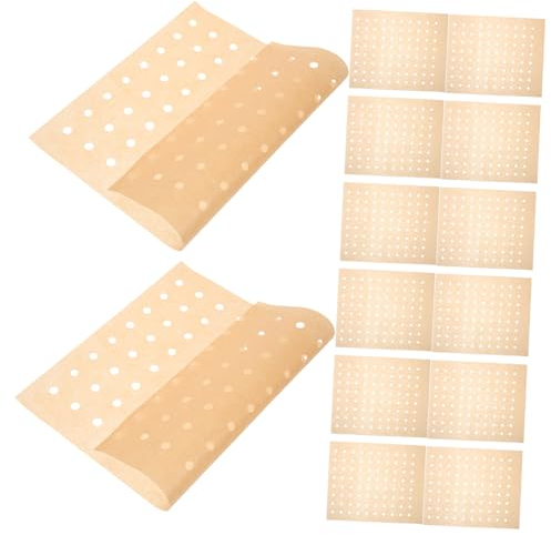 Alipis 100sheets Silicone Paper Liners for Air Fryer Heat Resistant Nonstick Paper Liner Baking Supplies