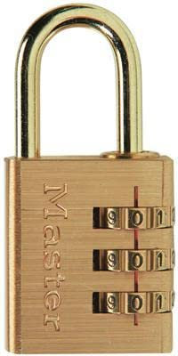 MASTER LOCK - LUCCHETTO COMBINAZIONE 3 CIFRE FINITURA IN OTTONE MM 30