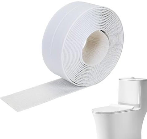 Cinta Selladora - Cinta Selladora Para Baños | Cinta De Sellado Simple Para Baño | Tira Selladora De Cinta Para Calafateo De Cocina | Cinta Selladora De Tiras De Calafateo | Sellador De Calafateo Con