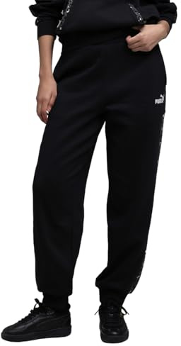 ESS Graphic Animal Comfort Pantalones de chándal de Cintura Alta FL cl Puma Negro
