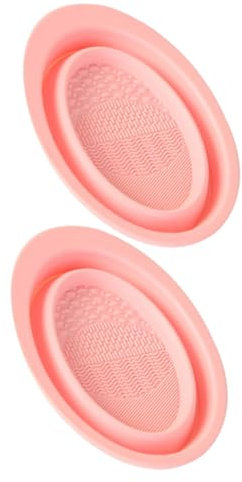 BELLIFFY 2pcs Brush Scrubber for Makeup Tools Rinsing Cushion for Efficient Brush Cleaning for Sponges and Makeup Eggs for Daily Use and Special Occasions