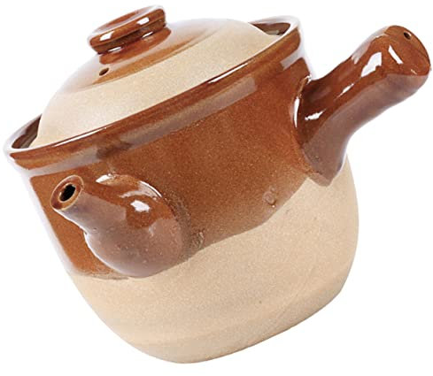 Garneck Pentola Di Terracotta Per Stufati Tradizionali Casseruola Per Cucinare Medicinali Pentola Di Ceramica Per Bollire Erbe