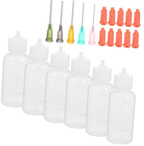 CHILDWEET Kunststoff-applikatorflasche Mit Feiner Spitze Wiederverwendbare Quetschflasche Für Flüssigkeiten Kompakte Nadelflasche Für Präzise Anwendung