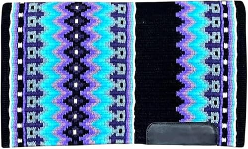 EQUIEMPRESS Sattelunterlage Western Show/Westernsatteldecke aus Neuseelandwolle, Top Wool Pad Sensor Flex (Anpassung möglich) A-522 (34 x 38)