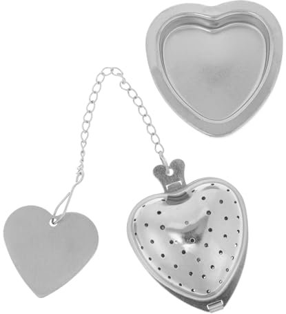 Cabilock infuseur à thé portable boule de thé en forme de coeur de mariage thé à feuilles lâches plus mignon passoire à thé en acier inoxydable passoires à thé
