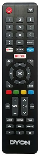 Original Fernbedienung TV DYON Movie SMART 32 XT, Movie SMART 40 XT, Movie SMART 49 XT, Movie SMART 55 XT, SMART 22 XT, SMART 24 XT, SMART 40 XT, SMART 42 XT, SMART 55 XT, SMART 65 XT, SMART 43 XT4K