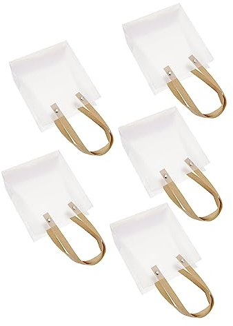 HOODANCOS 5stücke Mattierte Transparente Verpackungsbeutel Für Geschenke Klar Und Durchsichtig Handliche Hochzeitssüßigkeiten-verpackungsbeutel Praktisch Und Elegant
