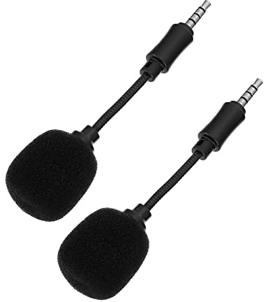 2 Stück-pack Rauschunterdrückungsmikrofon für Live und Bühne Schwarz | Kunststoff und Kupfer, Hohe Klangwiedergabe, Lange Lebensdauer, Kompaktes Design