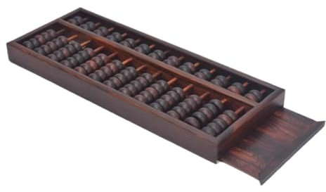 Soroban, Boulier En Bois Rouge, 13 Chiffres, Boulier Chinois, Outil For L'arithmétique, L'éducation Mathématique, Boulier Décoratif Boulier Chinois