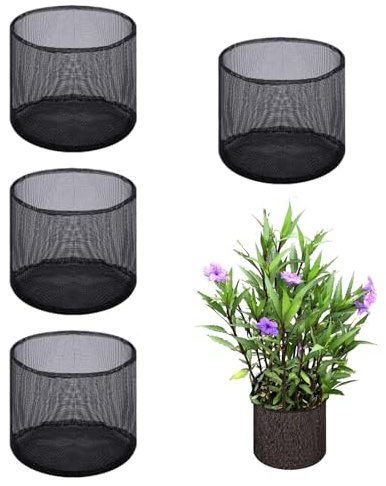 Genérico Macetas para Plantas De Estanque | 4 Macetas De Malla para Plantas Acuáticas | Contenedor Reutilizable De Cultivo Transpirable para Jardín Terraza Patio Invernadero Cebolla Patata