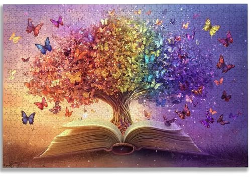 Puzzle 2000 Teile Magie, Puzzle 2000 Teile Erwachsene, Holzpuzzle Erwachsene mit Exquisiter Verpackungsbox, Klassische Puzzles Bücher für Die Ganze Familie, Groß Puzzles für Geschenke, Dekor, -2405