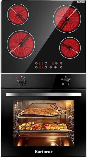 60cm Electric Ceramic Hob & 65L Electric Oven