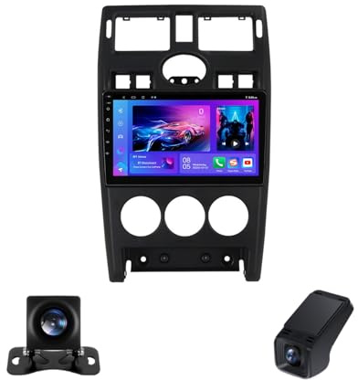 Autoradio Bluetooth Carplay pour LADA Priora 1 2007-2013 9''Écran Tactile Android Stereo Auto 2 Din Autoradio GPS/Bluetooth5.0/5GWIFI/FM AM RDS Radio/DSP/Commandes Au Volant(Black,NF-3)