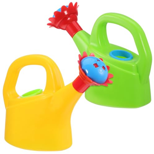 SAFIGLE 2 Stück Gießkannen aus Kunststoff, Kinderspielzeug, Gießkanne, Pädagogisches Badespielzeug für Zuhause, Vorschule (Farbe Zufällig)