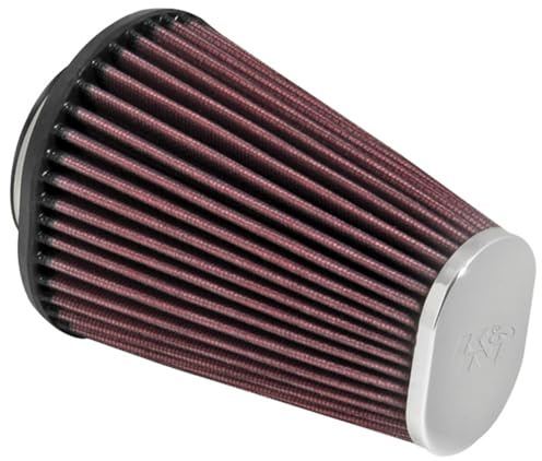K&N High-Flow Original Lifetime Universal Clamp-On Air Filter: High Performance, Premium: Flange Diameter: 2.4375 In, Filter Height: 6 In, Flange Length: 0.625 In, Shape: Oval Straight, RC-3680