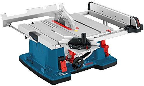 Bosch Professional Table Saw GTS 10 XC (110 V, incl. 1 x circular saw blade, Dust extraction adapter, Parallel and Angle guide, Push stick)