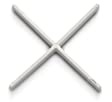 RUBI | Croisillons pour Joints pour la Pose de Carreaux en Céramique et de Revêtements | 1 mm 1000 Unité | Format moyen | Base du Matériau Sans Impuretés ni Imperfections
