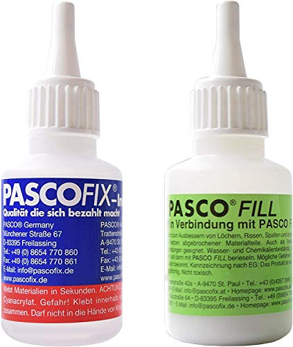PASCOFIX chemische Schweißnaht Alleskleber extra starker Kleber Sekundenkleber extra stark Industriekleber 2K Kleber Kunststoffkleber wasserfest chemische Schweissnaht