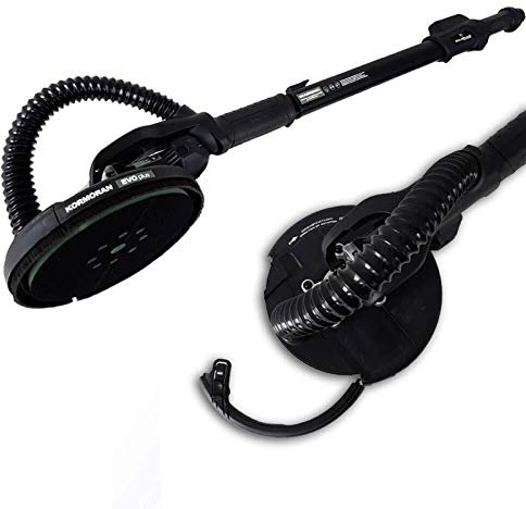 ZOLLERNALB Kormoran EVO+ Ponceuse à col long et court 2,9 kg Ponceuse à sec pour cloison sèche et mur 225 mm Plateau de ponçage 850 W 1300-1650 mm Longueur