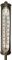 Gartenstecker mit Thermometer Vintage-Stil Eisen Braun Gartenthermometer 115cm
