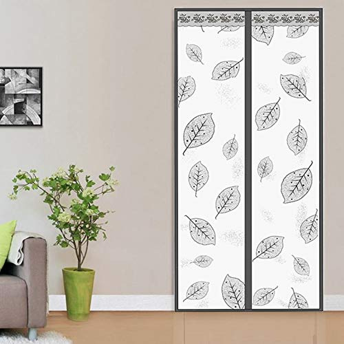 Zlovne Magnetic Thermal Insulated Door Curtain,Privacy Door Screen,Keep Draft Air Out,Strong Wind Resistance,Easy to Install Air Conditioner Thermal Insulated Curtains (100 * 210cm/39 * 83in)